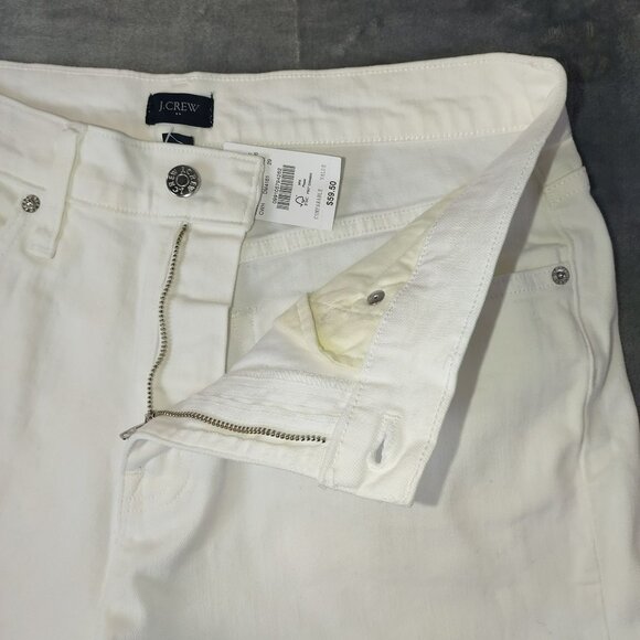 J Crew Womens White Denim Cuffed Jean Shorts Size 29 Summer Casual Classic Boho - Picture 3 of 10